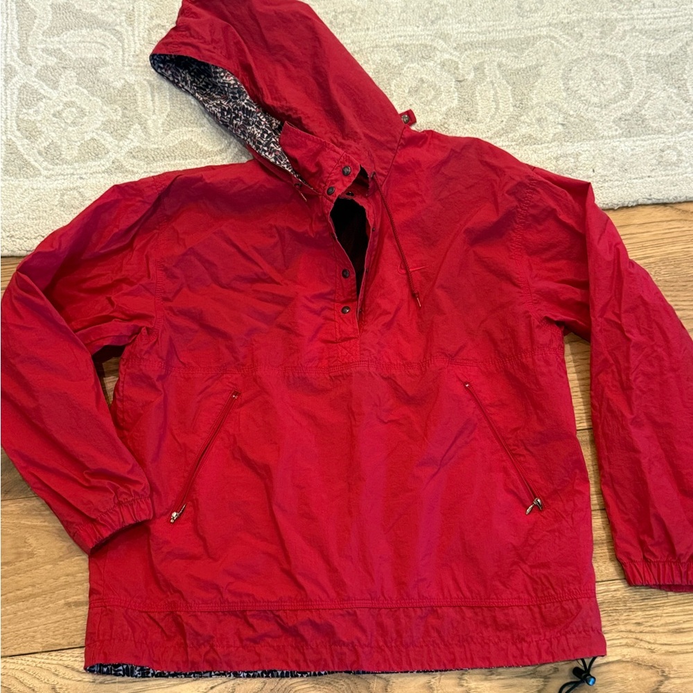 Nike Vintage Red Hooded Pullover Jacket